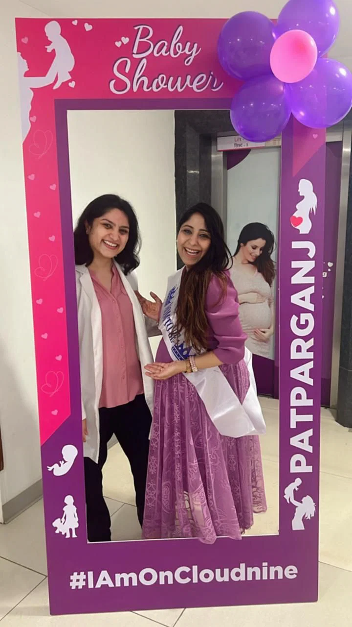 Dr. Nidhi Agrawal with a patient